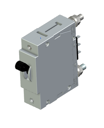 DD-Frame MCB: 1P, standard handle with rear-stud termination