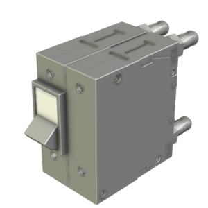 DD-Frame MCB: 2P,  Rocker handle with plug-in termination