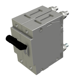 DD-Frame MCB: 2P, Standard handle with rear-stud termination