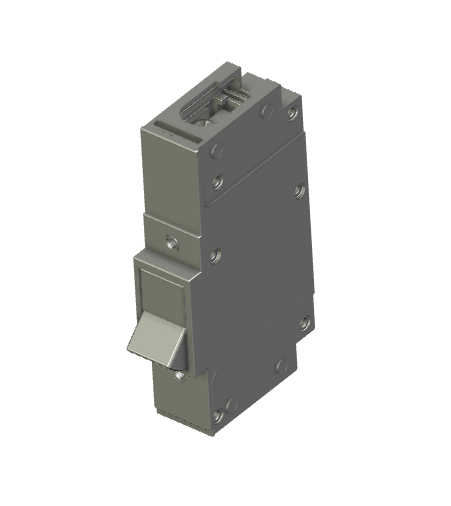 T-Frame MCB: 1P, Rocker handle with Screw termination