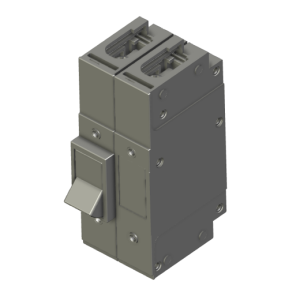 T-Frame MCB: 2P, Rocker handle with Screw termination