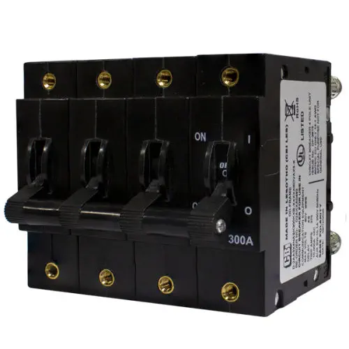 DD-Frame MCB: 4P Bridged, Standard handle with stud termination